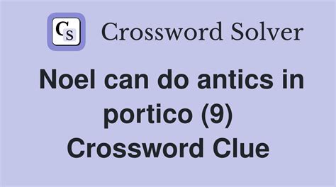 antics crossword clue|More.